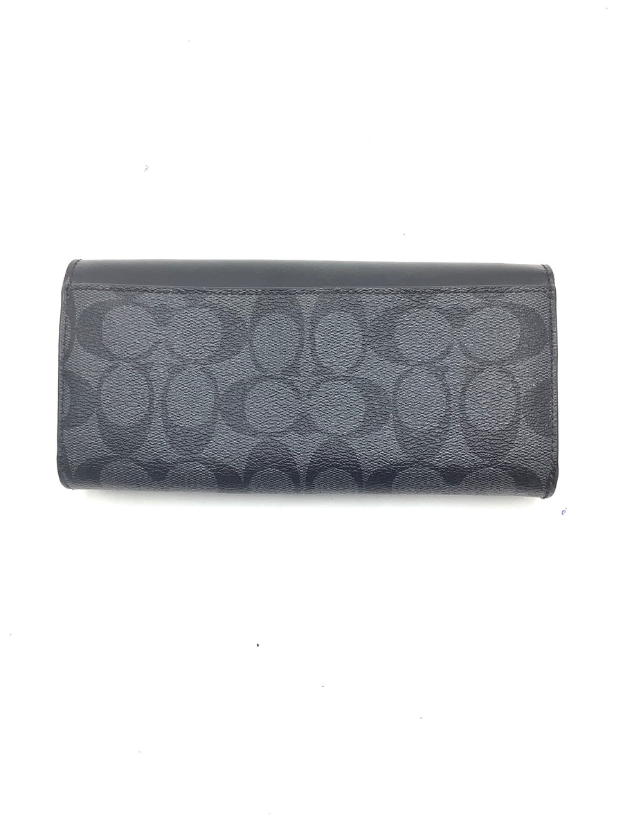 Coach Black Signature Wallet Stash Boutique