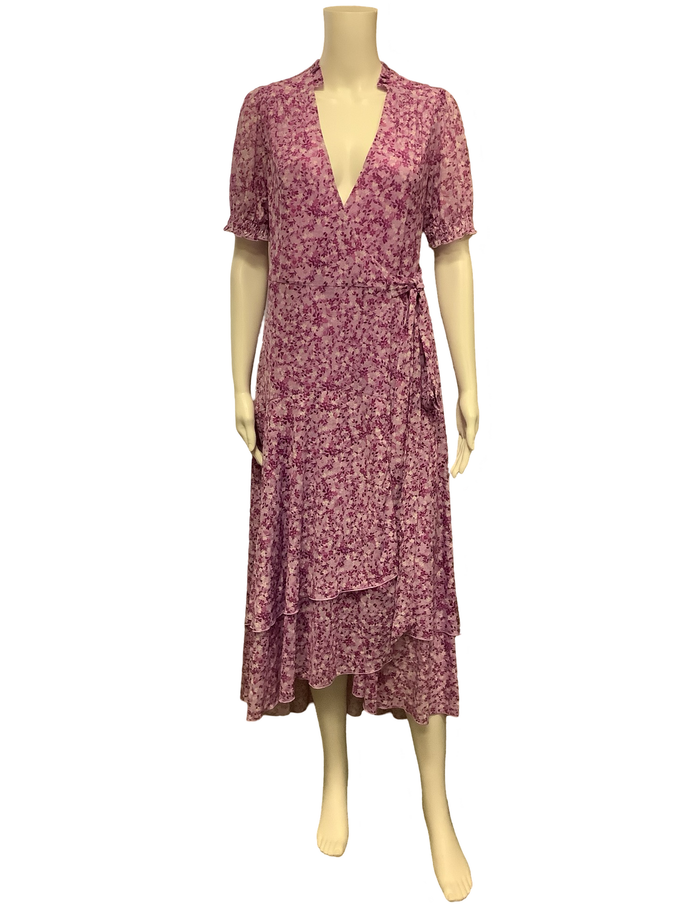 jaymes floral smocked long sleeve maxi dress Free People Jaymes Midi Dress Floral Printed Smocked V Neck Long Sleeve XS NEW